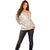 Polynesian Vintage Floral Off Shoulder Sweater Beige Motifs - Polynesian Pride