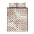 Polynesian Vintage Floral Quilt Bed Set Beige Motifs - Polynesian Pride