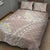 Polynesian Vintage Floral Quilt Bed Set Beige Motifs - Polynesian Pride