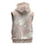 Polynesian Vintage Floral Sleeveless Zip Hoodie Beige Motifs - Polynesian Pride