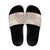 Polynesian Vintage Floral Slide Sandals Beige Motifs - Polynesian Pride