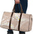 Polynesian Vintage Floral Travel Bag Beige Motifs - Polynesian Pride