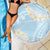 Polynesian Vintage Floral Beach Blanket Azure Motifs - Polynesian Pride