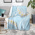Polynesian Vintage Floral Blanket Azure Motifs - Polynesian Pride