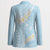 Polynesian Vintage Floral Blazer Azure Motifs - Polynesian Pride