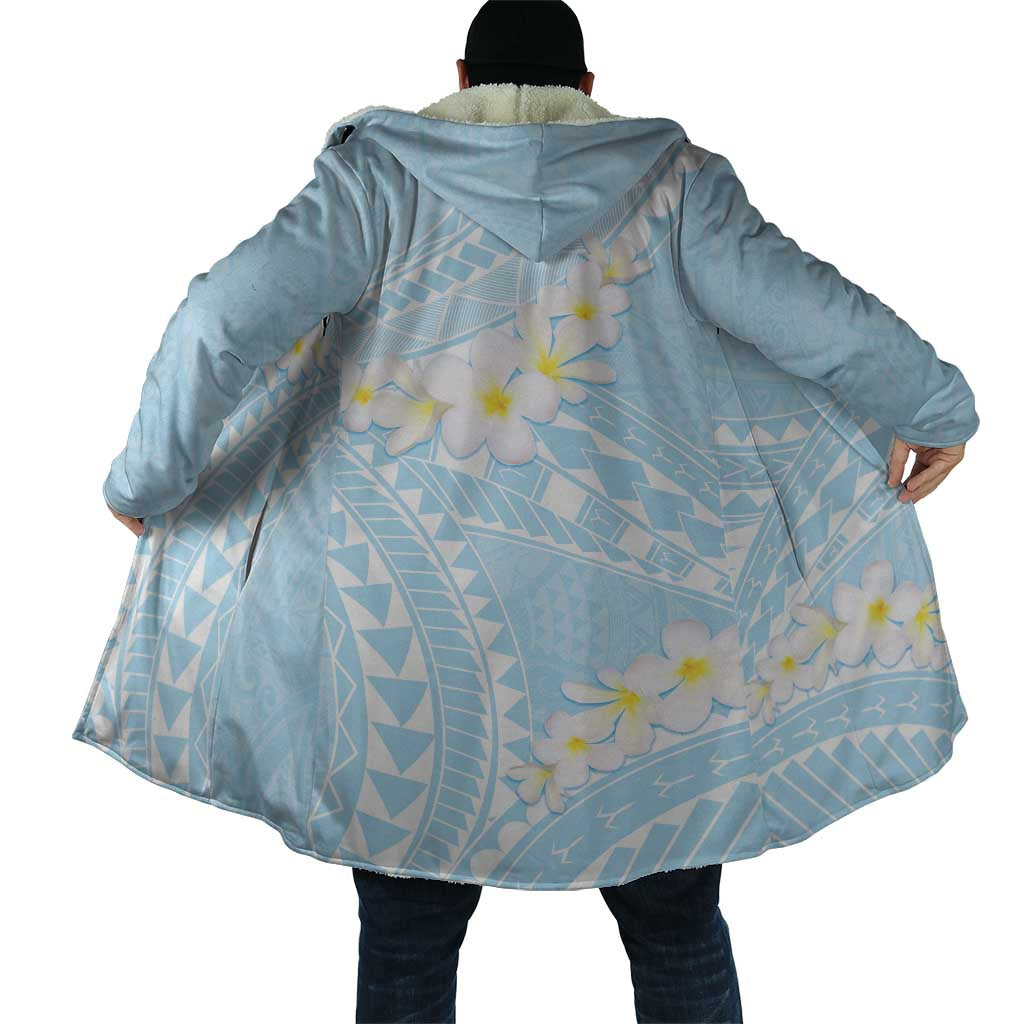 Polynesian Vintage Floral Cloak Azure Motifs - Polynesian Pride