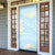 Polynesian Vintage Floral Door Cover Azure Motifs - Polynesian Pride