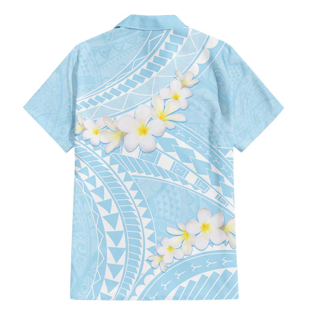 Polynesian Vintage Floral Family Matching Mermaid Dress and Hawaiian Shirt Azure Motifs LT7 - Polynesian Pride