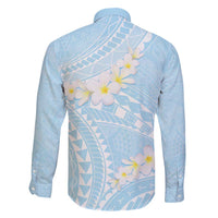 Polynesian Vintage Floral Family Matching Short Sleeve Bodycon Dress and Hawaiian Shirt Azure Motifs LT7 - Polynesian Pride