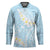 Polynesian Vintage Floral Hockey Jersey Azure Motifs - Polynesian Pride
