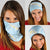 Polynesian Vintage Floral Neck Gaiter Azure Motifs - Polynesian Pride
