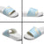 Polynesian Vintage Floral Slide Sandals Azure Motifs - Polynesian Pride