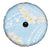 Polynesian Vintage Floral Spare Tire Cover Azure Motifs - Polynesian Pride