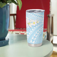 Polynesian Vintage Floral Tumbler Cup Azure Motifs LT7 - Polynesian Pride