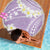 Polynesian Vintage Floral Beach Blanket Lavender Motifs - Polynesian Pride