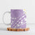 Polynesian Vintage Floral Ceramic Mug Lavender Motifs - Polynesian Pride
