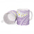 Polynesian Vintage Floral Ceramic Mug Lavender Motifs - Polynesian Pride