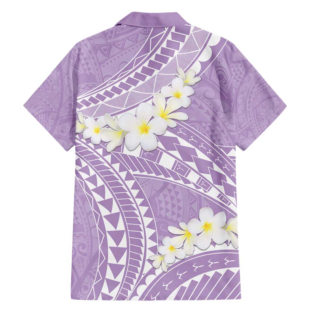 Polynesian Vintage Floral Family Matching Long Sleeve Bodycon Dress and Hawaiian Shirt Lavender Motifs LT7 - Polynesian Pride
