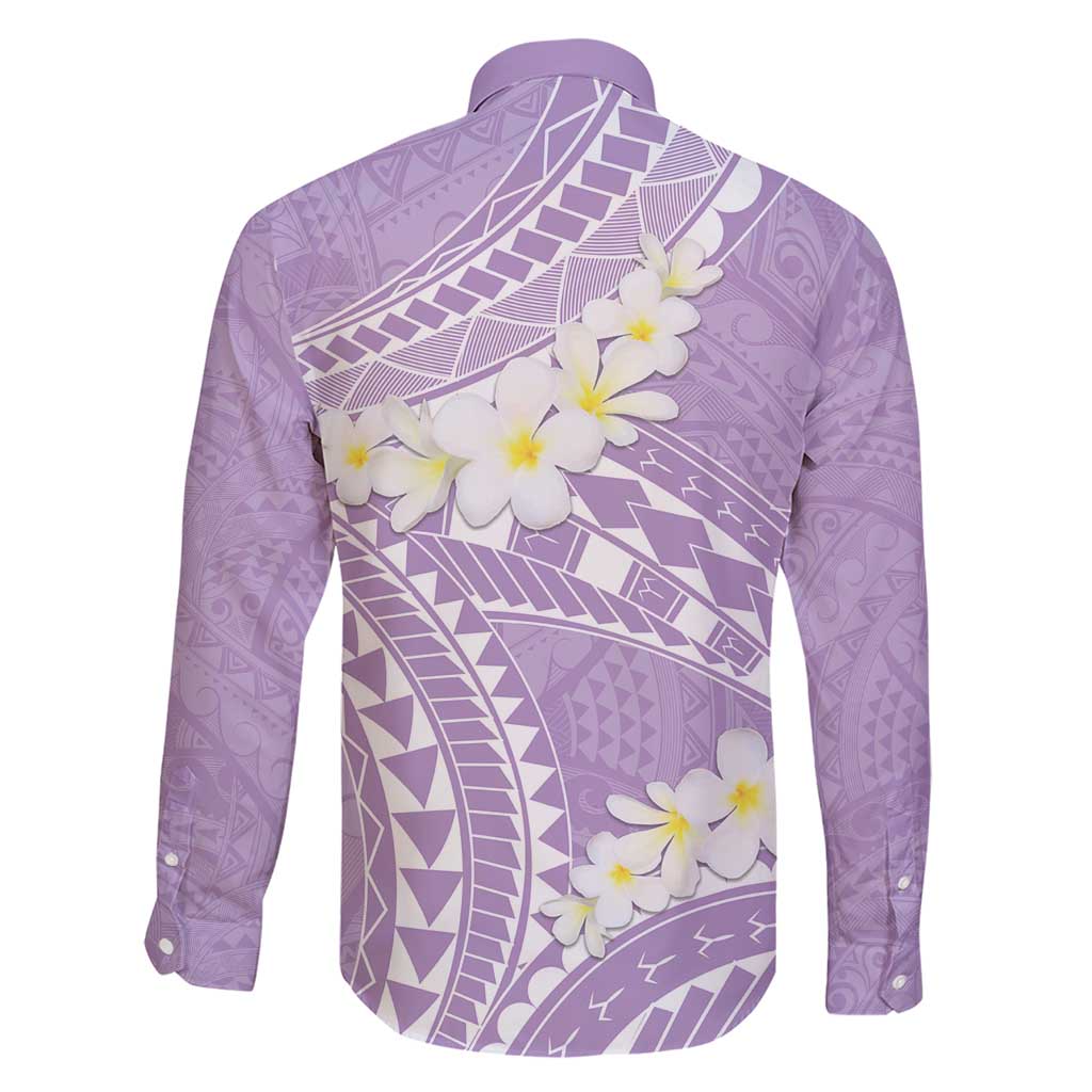 Polynesian Vintage Floral Family Matching Short Sleeve Bodycon Dress and Hawaiian Shirt Lavender Motifs LT7 - Polynesian Pride