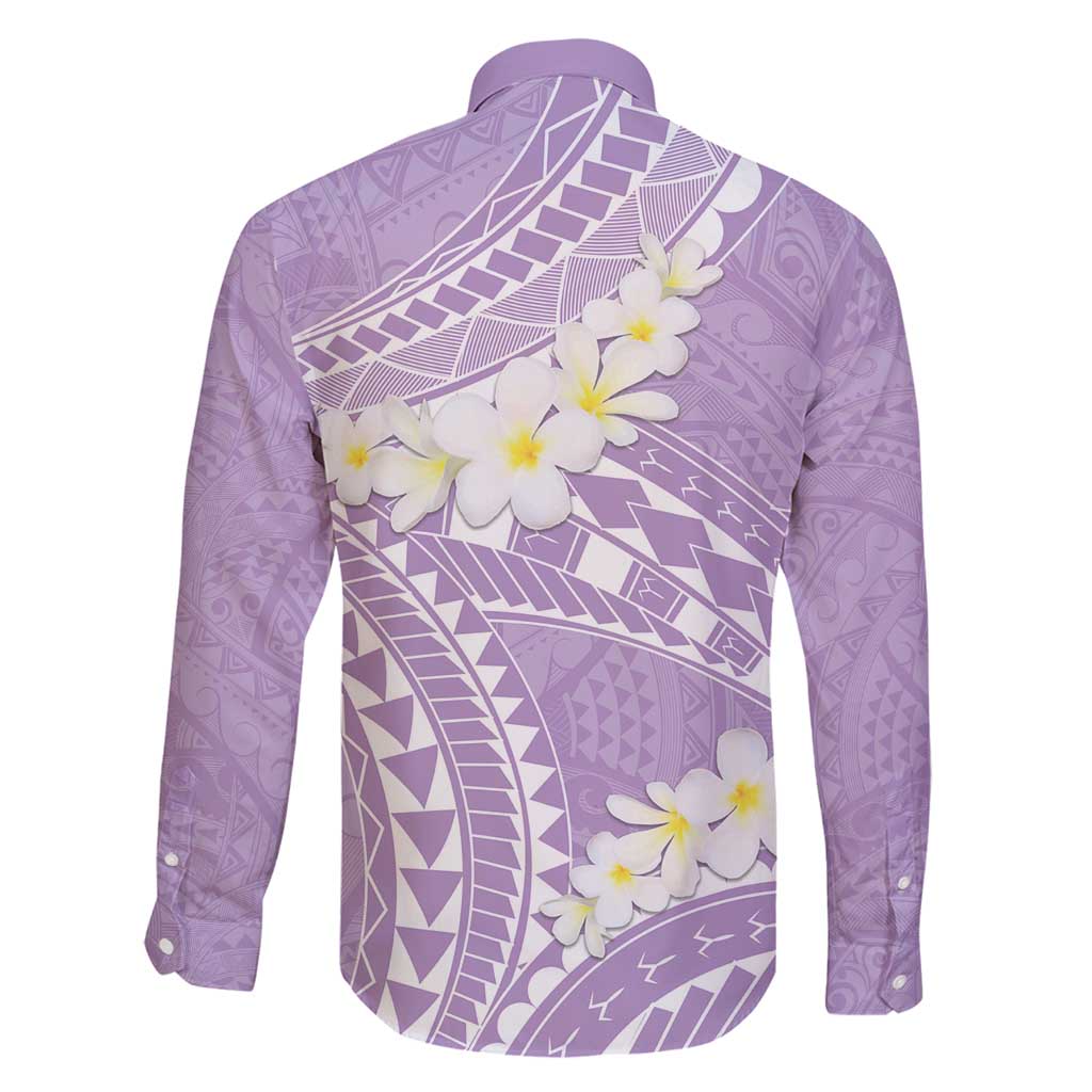 Polynesian Vintage Floral Family Matching Summer Maxi Dress and Hawaiian Shirt Lavender Motifs LT7 - Polynesian Pride