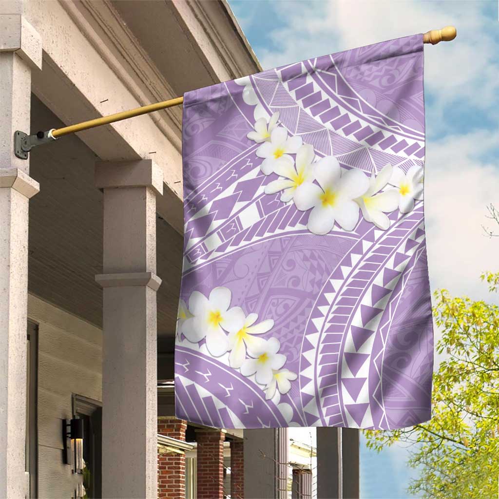 Polynesian Vintage Floral Garden Flag Lavender Motifs LT7 House Flag Lavender - Polynesian Pride