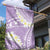 Polynesian Vintage Floral Garden Flag Lavender Motifs - Polynesian Pride