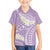 Polynesian Vintage Floral Hawaiian Shirt Lavender Motifs - Polynesian Pride