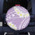 Polynesian Vintage Floral Spare Tire Cover Lavender Motifs - Polynesian Pride