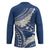 Polynesian Vintage Floral Hockey Jersey Navy Blue Motifs - Polynesian Pride