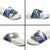 Polynesian Vintage Floral Slide Sandals Navy Blue Motifs - Polynesian Pride