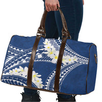 Polynesian Vintage Floral Travel Bag Navy Blue Motifs - Polynesian Pride