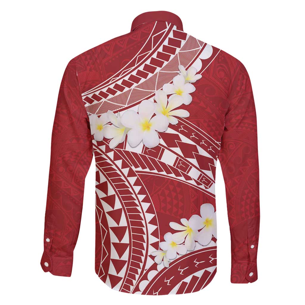Polynesian Vintage Floral Family Matching Summer Maxi Dress and Hawaiian Shirt Scarlet Motifs LT7 - Polynesian Pride