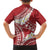 Polynesian Vintage Floral Hawaiian Shirt Scarlet Motifs - Polynesian Pride