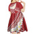 Polynesian Vintage Floral Kid Short Sleeve Dress Scarlet Motifs - Polynesian Pride