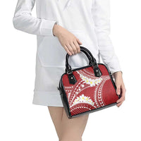 Polynesian Vintage Floral Shoulder Handbag Scarlet Motifs - Polynesian Pride