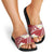 Polynesian Vintage Floral Slide Sandals Scarlet Motifs - Polynesian Pride