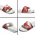 Polynesian Vintage Floral Slide Sandals Scarlet Motifs - Polynesian Pride
