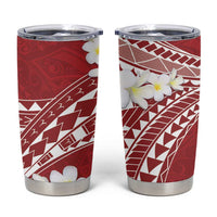 Polynesian Vintage Floral Tumbler Cup Scarlet Motifs LT7 Scarlet - Polynesian Pride