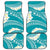 Polynesian Vintage Floral Car Mats Teal Motifs - Polynesian Pride