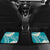 Polynesian Vintage Floral Car Mats Teal Motifs - Polynesian Pride