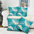 Polynesian Vintage Floral Pillow Cover Teal Motifs - Polynesian Pride