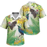 New Zealand Maori Mahuru Family Matching Mermaid Dress and Hawaiian Shirt Tui With Pikawakawa Spring Colors LT7 Son's Shirt Multicolor - Polynesian Pride