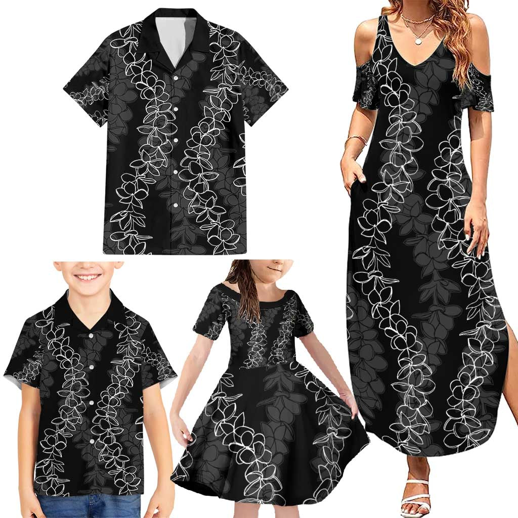 Hawaii Plumeria Lei Family Matching Summer Maxi Dress and Hawaiian Shirt Aloha Festive Vibe LT7 - Polynesian Pride