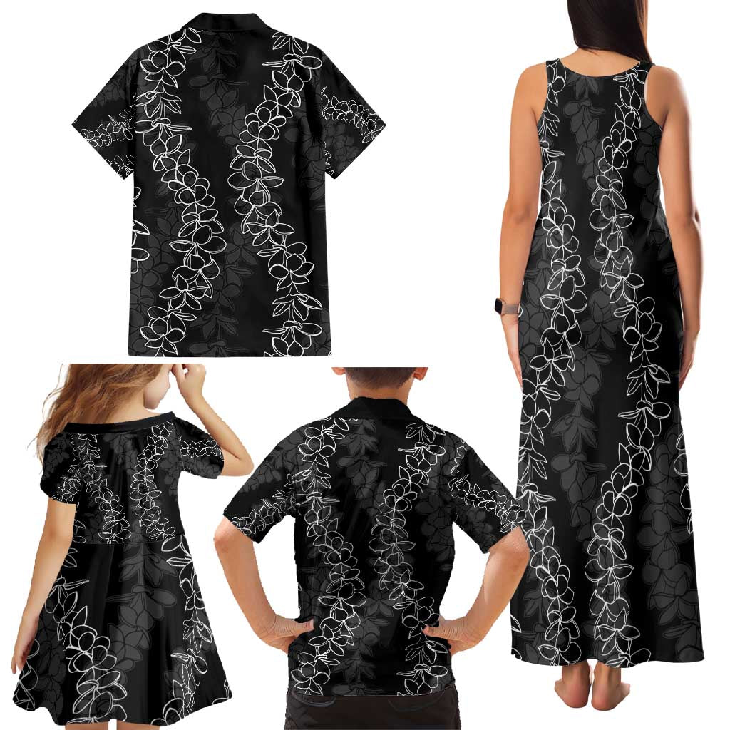 Hawaii Plumeria Lei Family Matching Tank Maxi Dress and Hawaiian Shirt Aloha Festive Vibe LT7 - Polynesian Pride