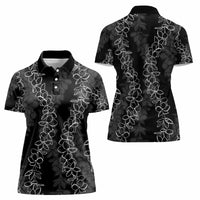 Hawaii Plumeria Lei Women Polo Shirt Aloha Festive Vibe