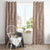 Hawaii Plumeria Lei Window Curtain Aloha Festive Vibe - Beige