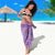 Hawaii Plumeria Lei Sarong Aloha Festive Vibe - Violet