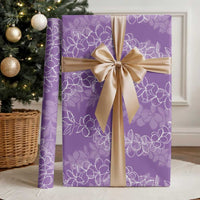 Hawaii Plumeria Lei Wrapping Paper Aloha Festive Vibe - Violet