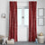 Hawaii Plumeria Lei Window Curtain Aloha Festive Vibe - Crimson