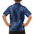 Hawaii Plumeria Lei Family Matching Off The Shoulder Long Sleeve Dress and Hawaiian Shirt Aloha Festive Vibe - Navy Blue